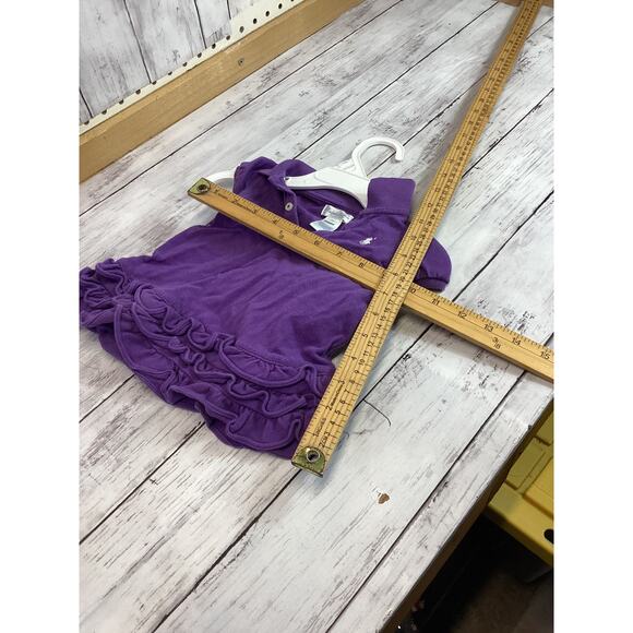Ralph Lauren Baby Girls Puple Dress with Bloomer Collared Size 3 Months Old - Picture 4 of 4